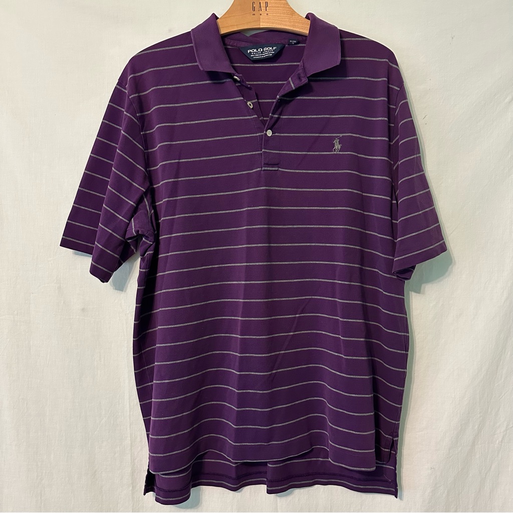 Polo Golf Ralph Lauren Mens Purple Golf Polo Size Large Preowned Euc